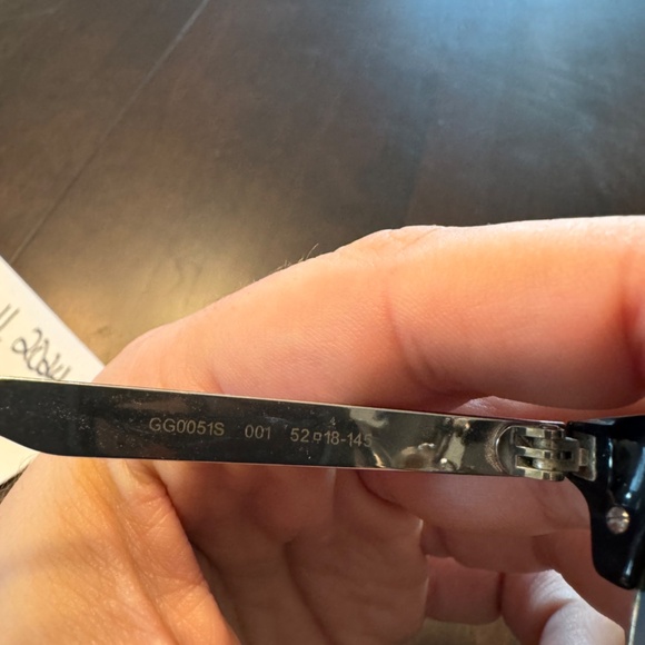 Gucci GG0051S Metal/Acetate Clubmasters- Black/Gold- W/ ORIGINAL DUST BAG & CASE - Picture 6 of 11